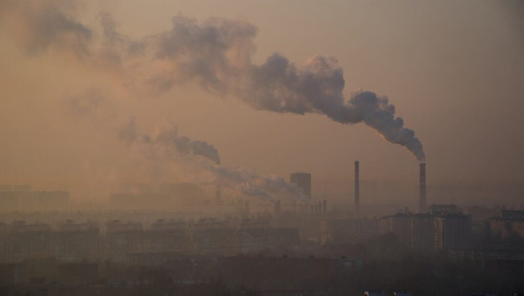 zanieczyszczone powietrze